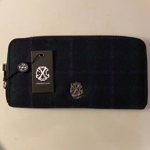 NWT Christian Lacroix plaid flannel wallet